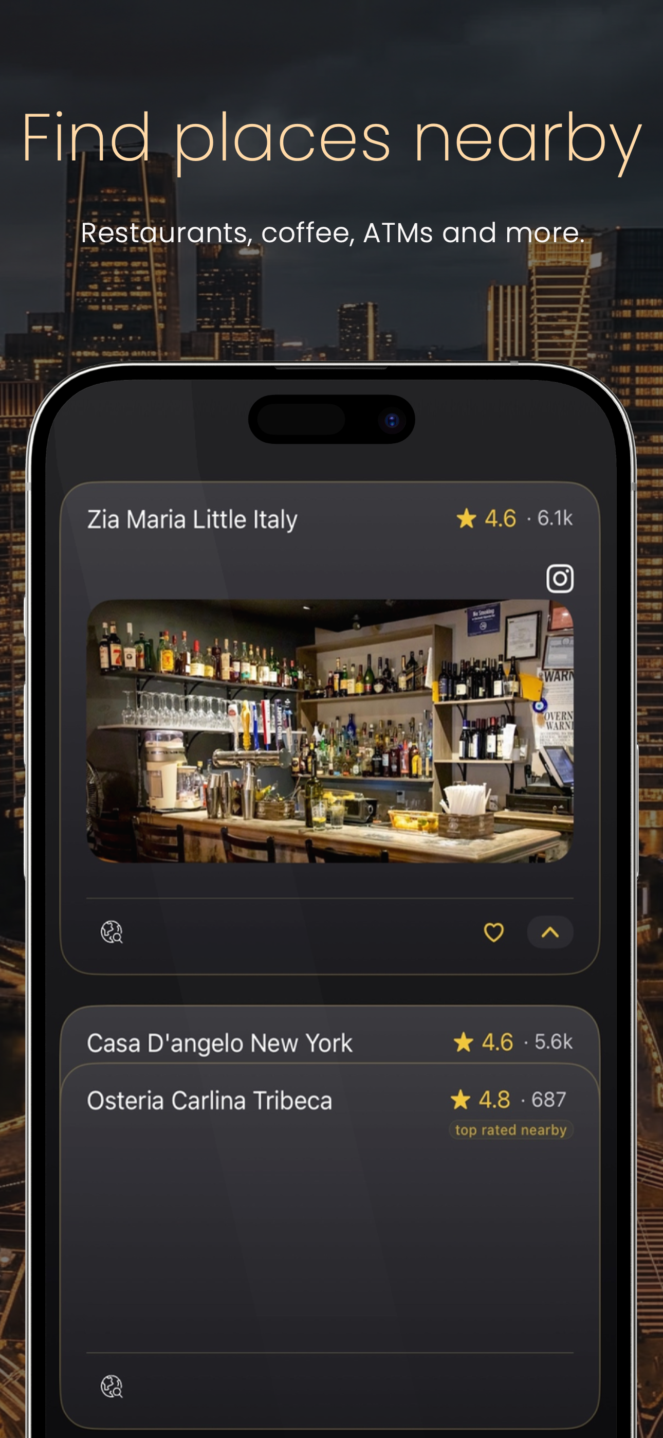 Find places nearby in Zippi